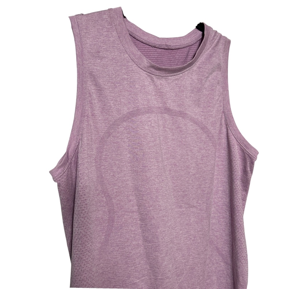 Lululemon Swiftly‎ Tech Sleeveless Tank Top Heathered Purple 19" Wide 25" Long
